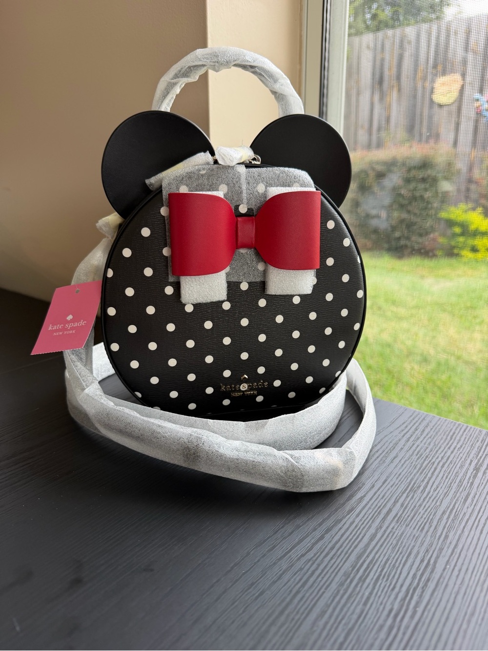 Kate Spade x Disney Minnie Mouse Polka Dot Leather Crossbody Bag NWT